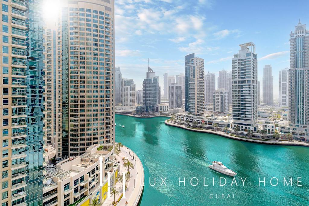 Lux Contemporary Suite With Full Marina View 6 Dubai Bagian luar foto