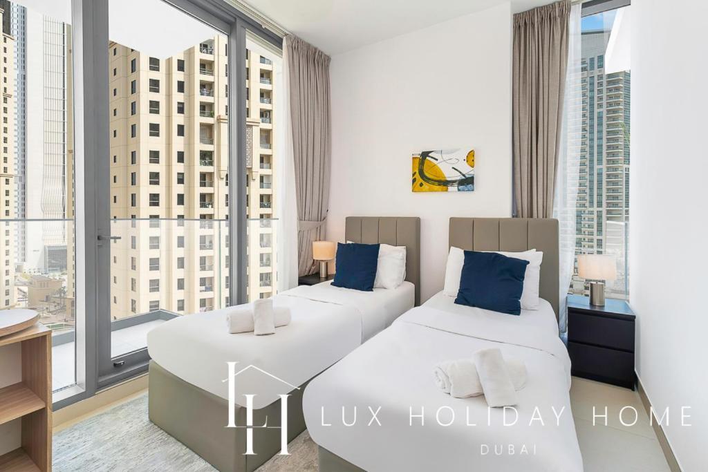 Lux Contemporary Suite With Full Marina View 6 Dubai Bagian luar foto