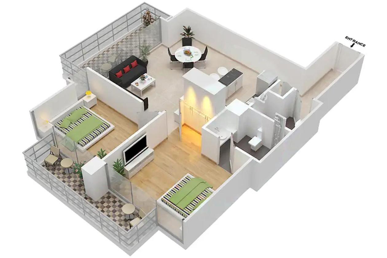 Lux Contemporary Suite With Full Marina View 6 Dubai Bagian luar foto